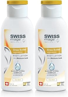 Swiss Image Deep Softening Body Lotion for All Skin Types, Value Pack 2 X 250ml Formulated with Shea Butter and Swiss Botanical Extracts For Deeply Hydrated & Soft Skin