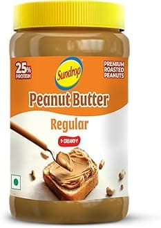 - Peanut Butter | Creamy | 924 grams | With 25% Protein | 5% Dietary Fibre | Premium Roasted Peanuts | No Preservatives | Great Value Per Gram of Protein