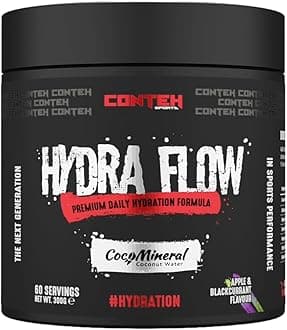 Hydra Flow Electrolyte Powder with CocoMineral® | Premium Daily Hydration Supplement | Replenish Electrolytes & Vitamins | Coconut Water Extract | 30 Servings | Post-Workout (Apple & Blackcurrant)