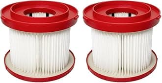 2 Pack 49-90-1900 Replacement HEPA Filter Compatible With Milwaukee Vacuum, Shop Vac Filter, M18 Cordless Wet Dry Vacuum 0780-20 0880-20