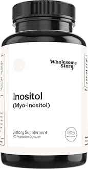 Myo-Inositol Supplement | Inositol Powder Capsules | Myoinositol | 2000mg Per Serving | 500mg Per Capsule | Male and Female Fertility Supplement | Vitamin B8 | 120 Capsules
