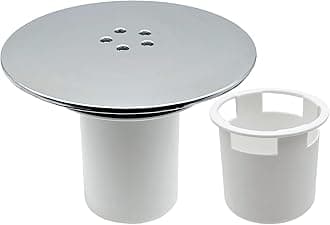 Shower Drain Cover, Chrome Shower Trap Cover Replacement, 90mm / 115mm Shower Plughole Cover, Removable Top Shower Waste Cover, Shower Tray Plug Hole Cover, Shower Tray Drain Cover Fast Flow