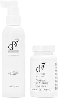 GR-7 Lotion Spray & 60 Hair Capsules for Men & Women - Hair Growth Accelerator