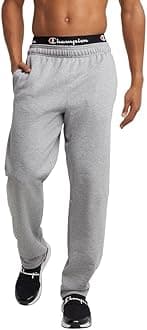 Champion Men's Sweatpants, Fleece, Open-bottom Sweatpants for Men (Reg. Or Big & Tall)