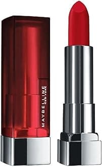 Maybelline New York Color Sensational Creamy Matte Lipstick, 640 Red Liberation, 3.9g