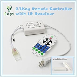 LED NEON Light, AC 110-120V Flexible LED Neon Strip Lights, 120 LEDs/M, Dimmable, Waterproof 2835 SMD LED Rope Light + Remote Controller for Party Decoration (32.8ft/10m, Green)