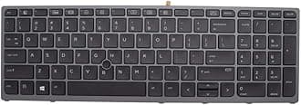 Abakoo New Replacement Keyboard For HP Zbook 15 G3 G4 Zbook 17 G3 G4 Backlit Pointer US 848311-001 PK131C31A00 With USB Connection