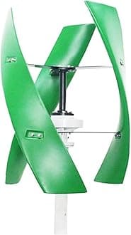 Wind Turbine Generator Kit, 10KW Vertical Wind Turbine nerator for Home 10000W 12V 24V 48V Low Noise Free Energry Windmill for Hybrid Solar Wind System(Green,12V_10KW)