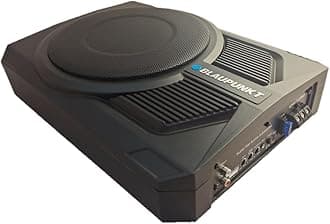 BLAUPUNKT GTHS131PRO 10-inch PRO Powered Underseat Subwoofer Enclosure 350 Watts Digital Signal Processors Car Audio Speaker Systems Built-in Amplifier Simplifies Installation