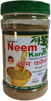 Neem Karela Gurmar & Vijaysar Powder (200g, Pack of 4) | 100% Natural & Herbal | Cardio-Protective Support | Promotes Heart Health & Diabetes Care | Vitality Boost