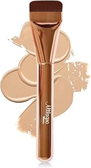 Milagro Beauty Glass Skin Foundation Professional Brush (18) | Full Coverage & Finish| Ultra Soft Bristles | Easy Blending For Cream & Liquid Foundation Application