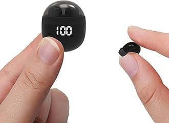 Tiny Mini Invisible Earbuds Wireless Bluetooth Low Profile Micro Smallest Discreet Sleep Small Earbuds for Sleeping Small Ear Canals Invisible Earphones Ear Buds Mini Discreet Headphones