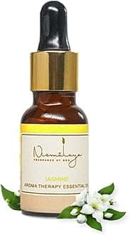 NIRMALAYA 100% Pure & Natural Jasmine Essential Oil | Best Aromatherapy Essential Oil for Diffuser | Essential Oils for Home Fragrance | Essential Oils for Diffusers | 15ml per Bottle
