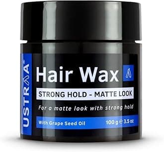 Strong Hold Hair Wax - Matte Look - 3.5 Oz - Non-sticky, Easy-to-Wash, High Hold, No Harmful Chemicals or Fixatives