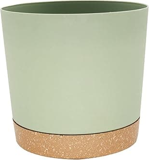 7.8 Inch Indoor Plant Pots with Multiple Drainage Holes and Tray,Nursery Pots,Succulent Planters Colorful Shallow Plant Pot for Backyard Office Desktop Indoor Patio Garden Balcony