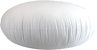 MoonRest Round Pillow Insert Hypoallergenic Polyester Form Stuffer-%100 Cotton Blend Covering for Sofa Sham, Decorative Pillow, Cushion and Bed - 24 Inch Diameter