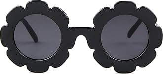 ADE WU Sunglasses for Kids Round Flower Cute Glasses UV 400 Protection Children Girl Boy Gifts