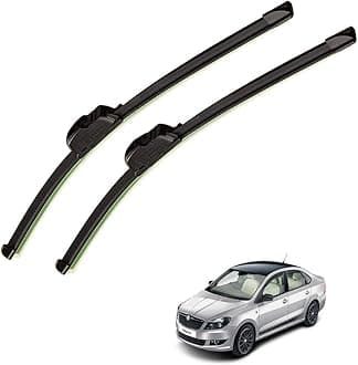 Auto Hub Car Wiper Blade Compatible with Skoda Rapid, Windshield Car Wiper Blades Rapid - Set of 2 Pcs (D-24,P-16)