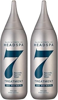 Headspa7 Treatment The Premium Anti-Thinning Hair Liquid (7.1 oz) For Thin Hair, Hair Strengthening & Thickening, Root Strengthening & Volumizing, Nourishing, Moisturizing, With Honey Scent, Pack of 2