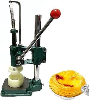 BLOSSS Manual Egg Tart Making Machine Egg Tart Pressing Machine with Mold, Custard Tart Shell Molding Forming Machine Egg Tart Skin Tool for Home use, Restaurant, Cake Shop SN6025