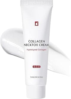 TOSOWOONG Collagen Necktox Cream with Collagen and Hyaluronic Acid for Neck Firming, Anti-aging, Wrinkles and Tightening, Korean Skin Care, 50ml, 1.69 fl. oz