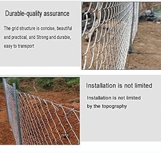 LFFH Hot-dip Galvanized Steel Mesh, Breeding Netting Fence Wire 2mm Wire diameter 5cm Pore size Poultry Net for Vegetable Garden Farm (Color : 2.0mm, Size : 1.5x10m)