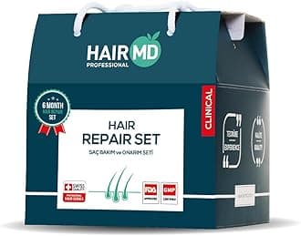 Post-Transplant Hair Repair Set – 6-Month Hair Repair Treatment with Repair Shampoo, Repair Serum, Hair Multivitamins – Advanced Hair Care Products with Biotin, Keratin, Collagen