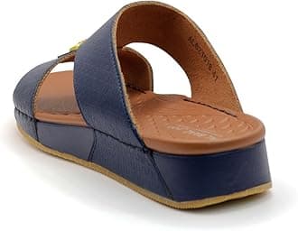 Al Baaz 1018 Arabic Sandals for Men - Traditional Leather Men Sandals - Anti Slippery Mens Sandals - Open-Toe Leather Sandals for Men