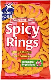 VSTARChips Crisps Bags Collections - Deliciously light & Crispy Chips Bags (Spicy Rings 150g, 4 Packs), 150.0 gram