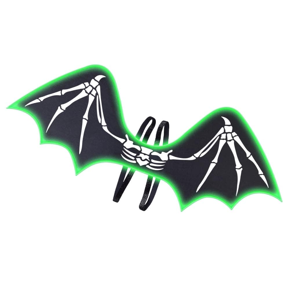 HSCTEK Light Up Skeleton Bat Wings