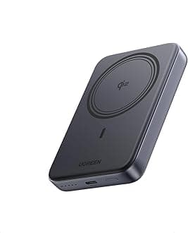 Ultra-Fast Wireless Power Bank 10000mAh, Qi2 Certified 15W Portable Magnetic Charger for iPhones 17 Pro, Portable Battery Pack with PD 20W Wired Charging for iPhone 17/16/15/Samsung S25U