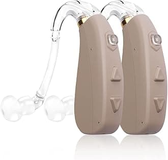- Banglijian Rechargeable Hearing Aid for Moderate to Severe Hearing Loss Ziv-206 for Seniors Adults with Noise Reduction Adaptive Feedback Cancellation-Two Types of Sound Tubes(Two Units)