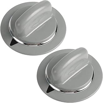 GE WE1M964 Timer Control Knob with Reinforced Metal Ring by Seentech- Exact for General Electric Dryer - Replaces: AP4980845 PS3487132 1811122 (Pack 2)