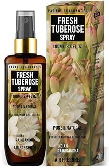 Parag Fragrances Essential Oil Room Spray Perfume For 24 Hours Freshness & Fragrance at Home/Spreading Positive Energy, Best For Relaxation, Air Freshener / 100ml (Rajnigandha)