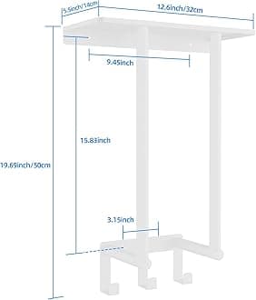 Towel rack with shelf