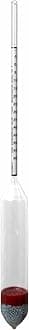 Glassware | Density Hydrometers ISI Mark M-50 SP | Accuracy ± 0.0002 | Calibration 0.001, Max Length 270 mm | Range 0.850-0.900g/ml | Pack of 1 | NABL CERTIFICATE