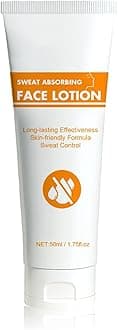 Face Sweat Blocker, Face Antiperspirant Sweat Absorbing Face Lotion, Anti Sweat for Face, Face No Sweat Lotion, Face Forehead Oily Control for Women & Men (1PC)