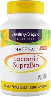Natural Tocomin SupraBio, 50mg, 60 Softgels, Vitamin E, Gluten Free, SOYA Free, Non-GMO
