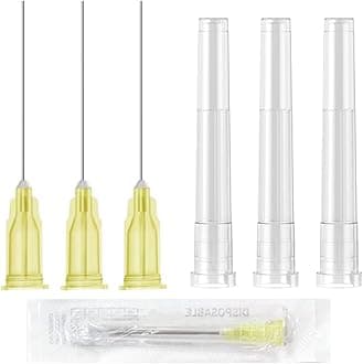 20Ga 1 Inch Luer Lock Lab Dispensing Tool - Individually Wrapped, 100 Pcs of Box