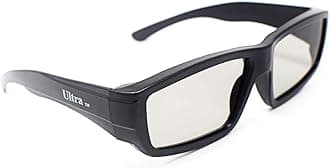 Ultra 3 Black Adults Passive 3D Glasses for TV Men Women Polarized Wraparound For Use with RealD Movies Cinemas TVs and Projectors 3D Cinema Glasses Movie Glasses 3D Glasses for Cinema