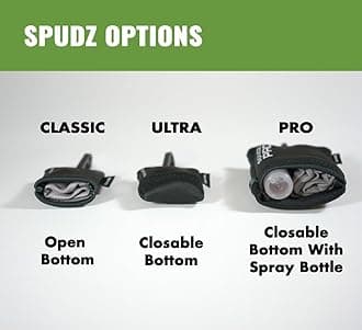 SPUDZ Classic Microfiber Lens Cleaner – Clip-On Pouch, Washable – for Binoculars, Scopes, Glasses, Screens | Vanish Tan, 6 x 6 Inch