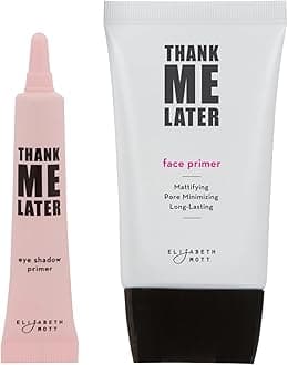 Elizabeth MottThank Me Later Eye & Face Matte Primer for Long-Lasting Makeup Gripping Formula, Shine & Oil Control, Pore Minimizer, Hides Wrinkles, Prevent Creasing for All-Day Wear - 10 g & 30 g