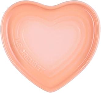 Le Creuset Stoneware Heart Shaped Spoon Rest, 5", Peche