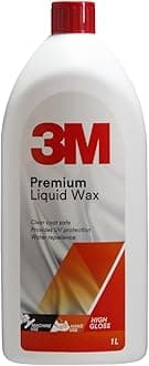 Liquid Wax (1 L, Off-White) | Restores Gloss on Car Paint | Water Repellent | UV Protection