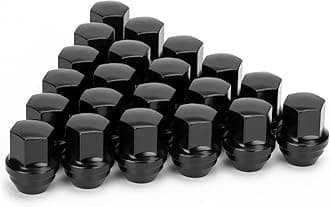 14x1.5 OEM Factory Style Large Acorn Seat Wheel Lug Nuts, 20 PCS M14x1.5 Closed End One-Piece Lugnuts for Grand Cherokee/Wrangler/Mustang/Camaro/RAM 1500