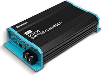 Renogy 12V 60A Dc To Dc On-Board Battery Charger For Flooded, Gel, Agm, And Lithium, Using Multi-Stage Charging In Rvs, Commercial Vehicles, Boats, Yachts, 60A