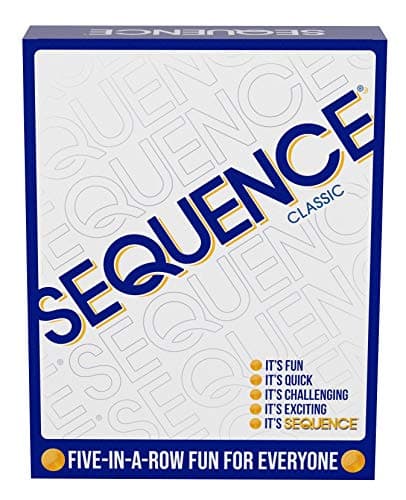 Sequence- Original Sequence Game With Folding Board, Cards And Chips By Jax ( Packaging May Vary ) White, 10.3" X 8.1" X 2.31"