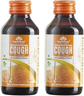 Pankajakasthuri Cough Syrup with Honey 100ml - Pack of 2
