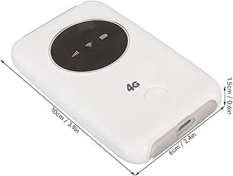 Unlocked 5G WiFi SIM Card Slot Portable WiFi Router 300Mbps LTE USB Modem, 3200mAh Battery, Up To 10 Devices, for Travel, Outdoor Live Streaming