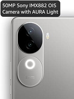 iQOO Z9s 5G (Titanium Matte, 8GB RAM, 128GB Storage) | 120 Hz 3D Curved AMOLED Display | 5500 mAh Ultra-Thin Battery | Dimesity 7300 5G Processor | Sony IMX882 OIS Camera with Aura Light